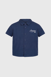 Camisa Slim Niño Azul Marino