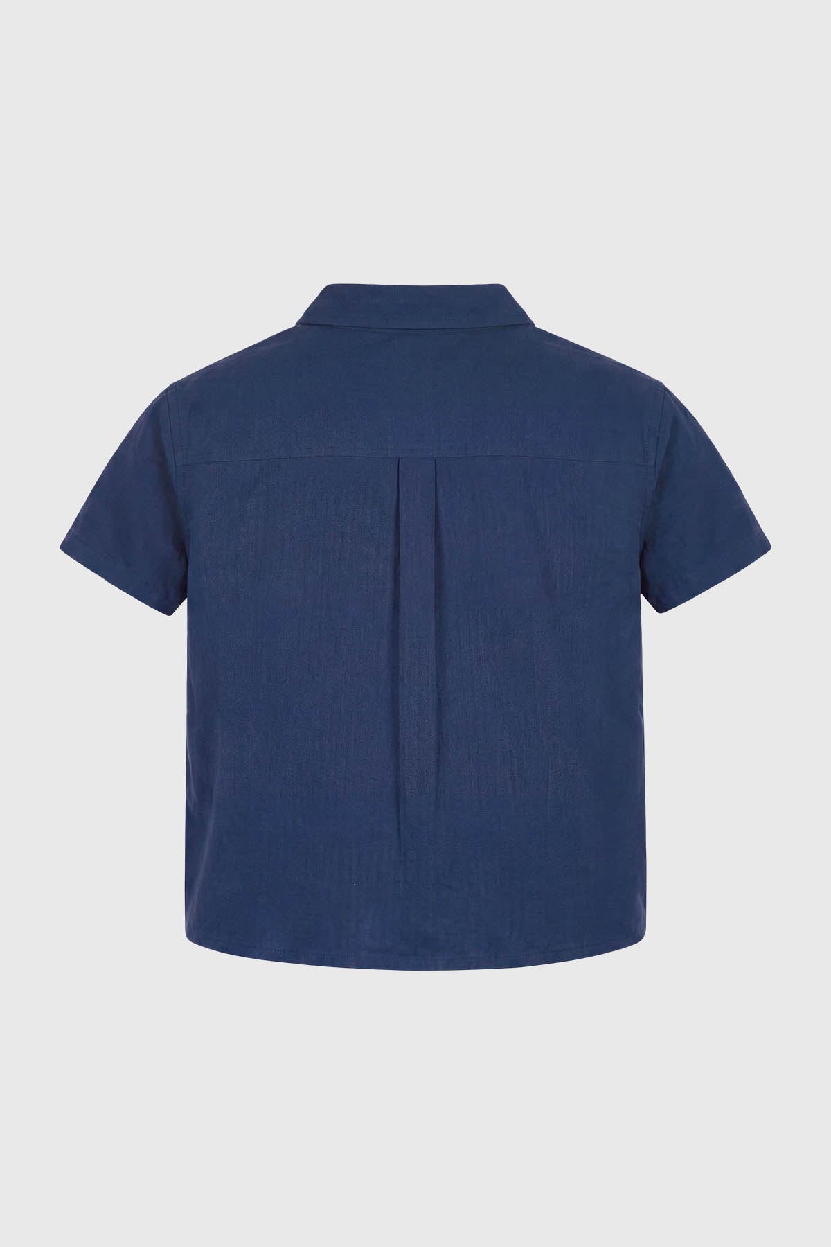Camisa Slim Niño Azul Marino