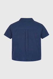 Camisa Slim Niño Azul Marino