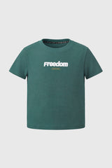 Polera Loose Niño Verde Oscuro
