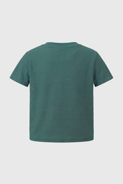 Polera Loose Niño Verde Oscuro