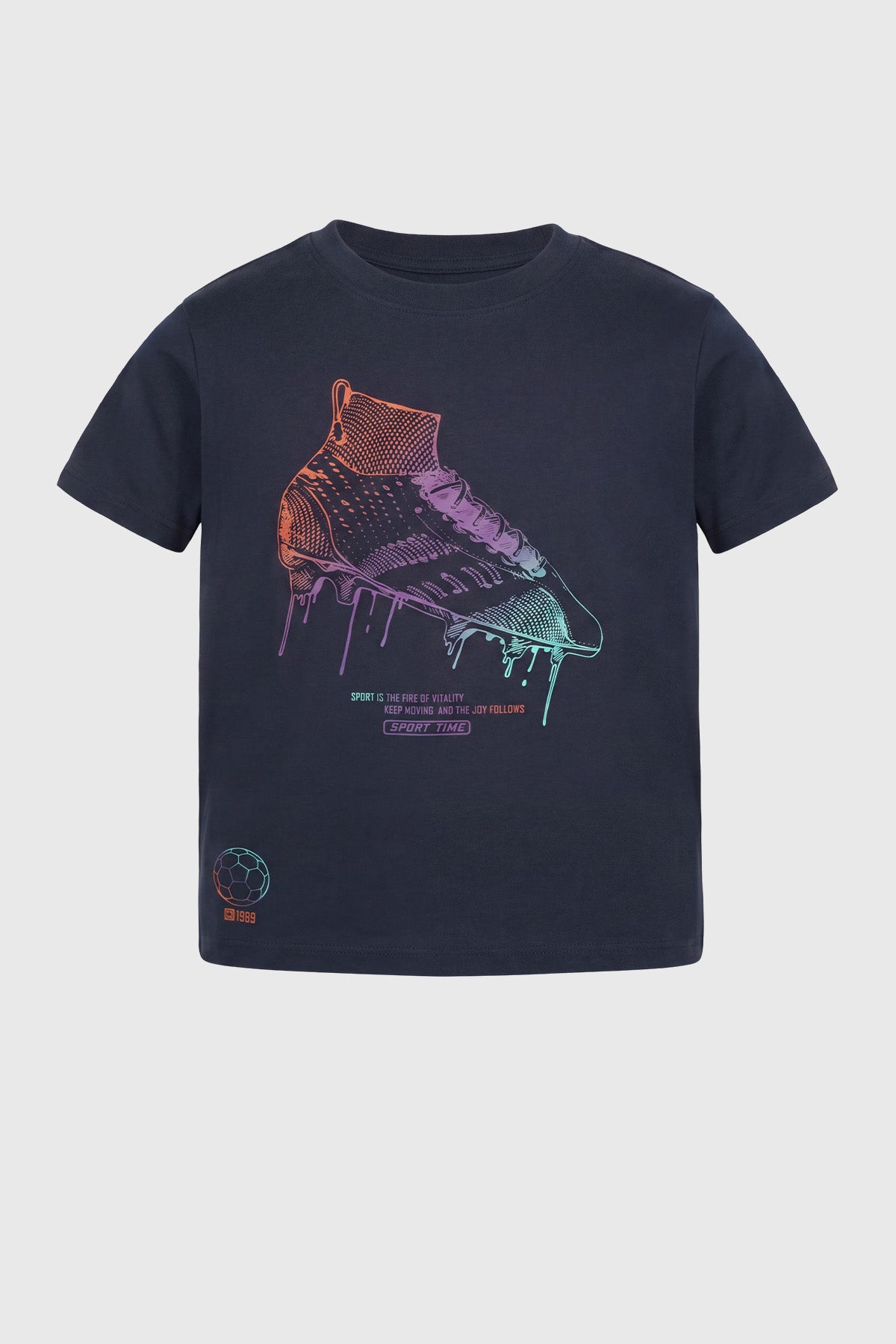 Polera Regular Niño Azul Marino