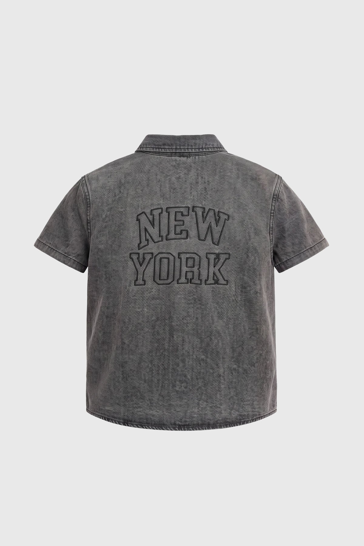 Camisa Regular Niño Gris