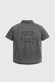 Camisa Regular Niño Gris
