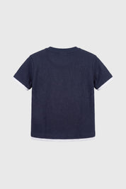 Polera Regular Niño Azul Oscuro