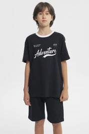 Polera Loose Niño Negro
