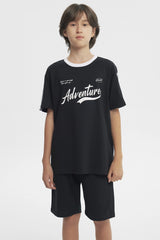 Polera Loose Niño Negro