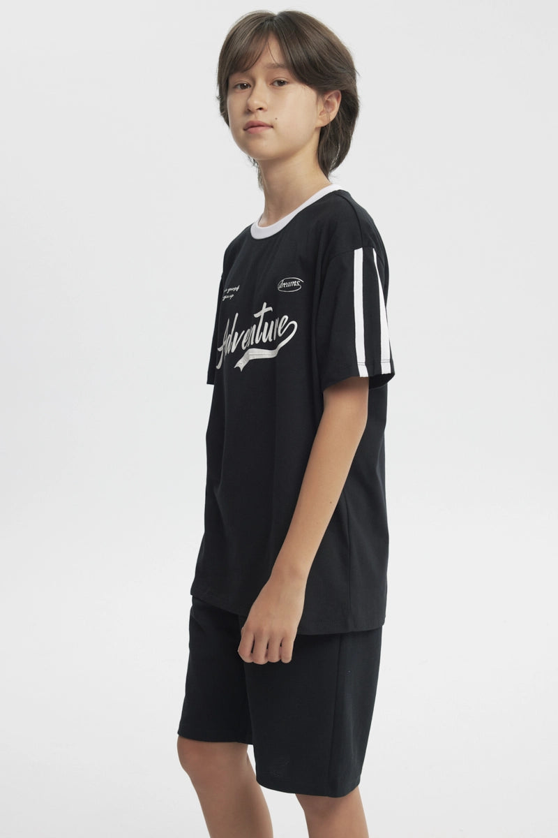 Polera Loose Niño Negro
