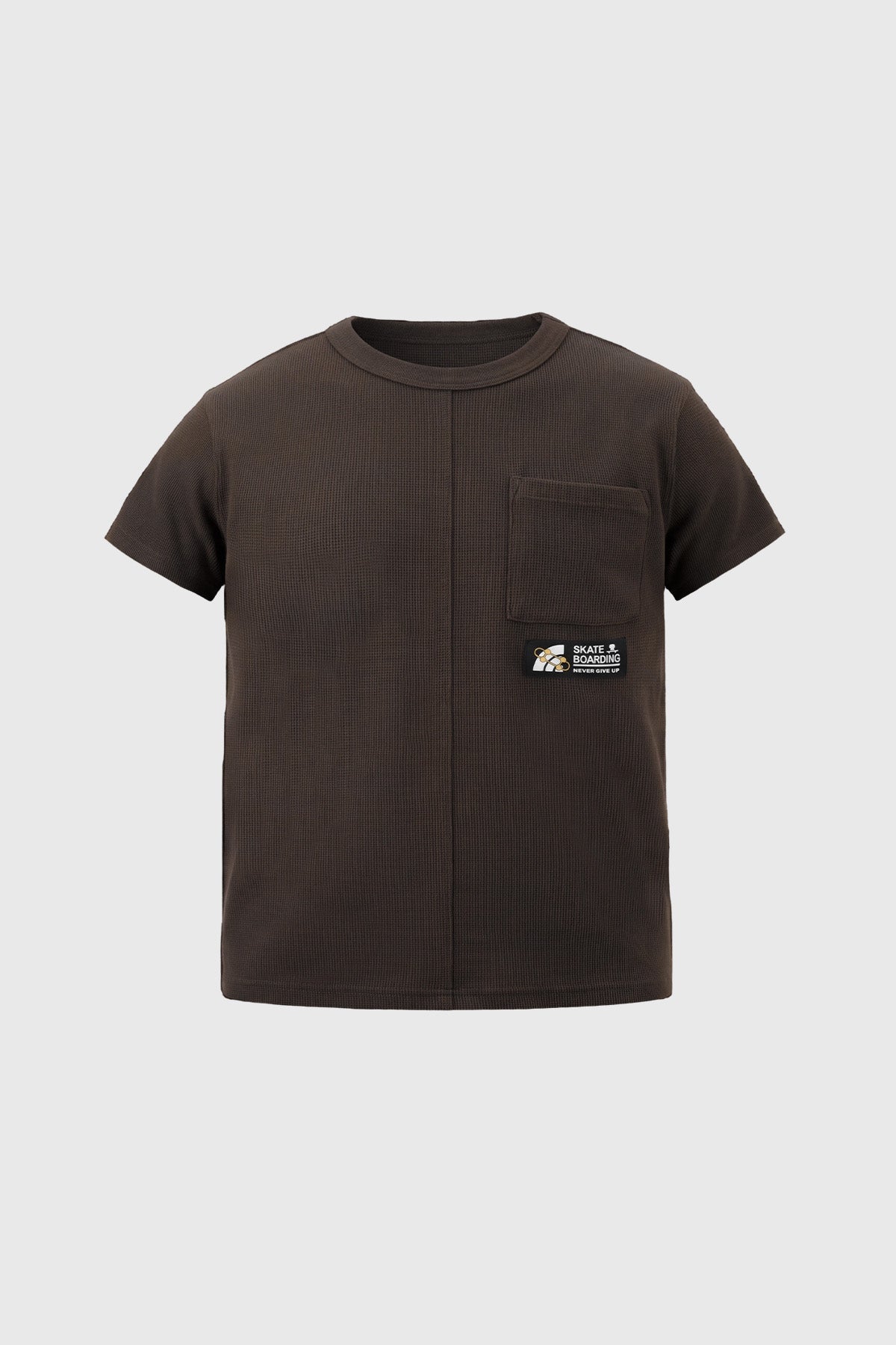 Polera Niño Loose Café Oscuro