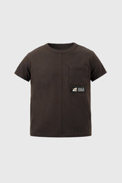 Polera Niño Loose Café Oscuro