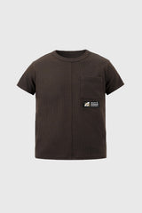 Polera Niño Loose Café Oscuro