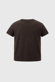 Polera Niño Loose Café Oscuro