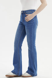 Jeans Mujer Flare Vale Azul