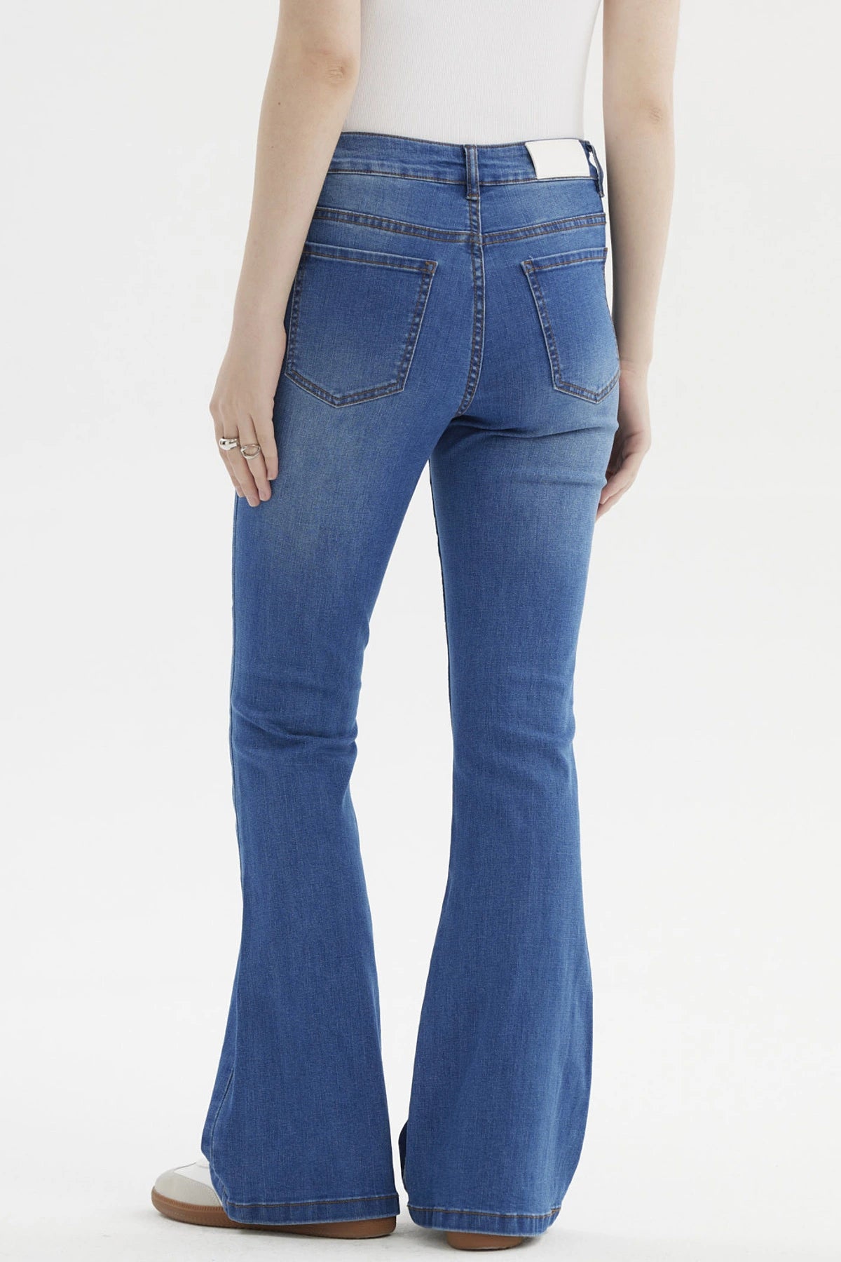 Jeans Mujer Flare Vale Azul