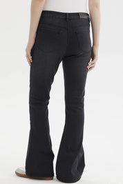 Jeans Mujer Flare Vale Negro