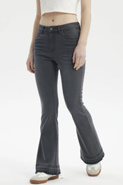 Jeans Mujer Flare Basta Gris