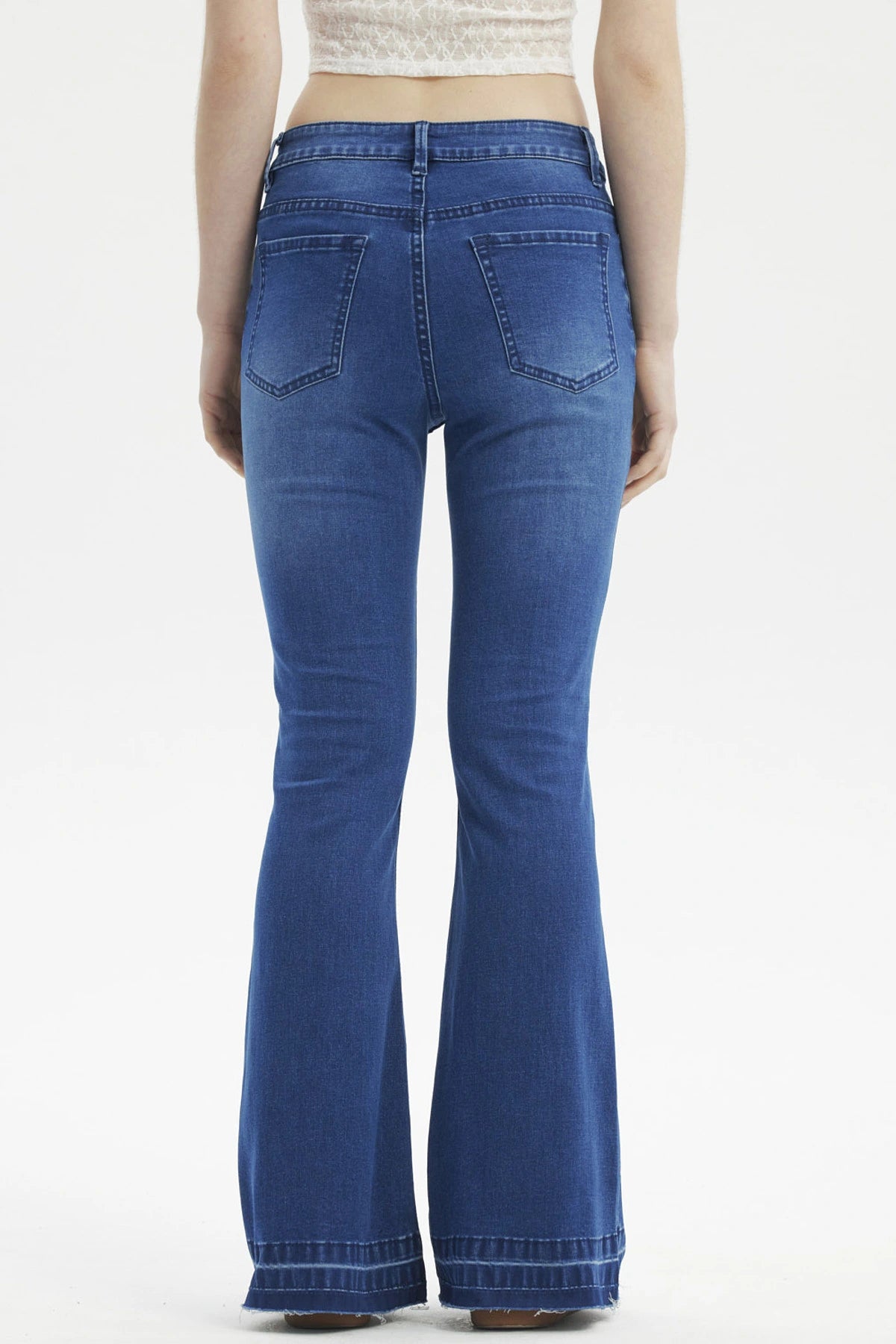 Jeans Mujer Flare Basta Azul