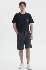 Bermuda Hombre Calce Recto Gris