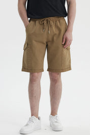 Bermuda Hombre Calce Recto Café