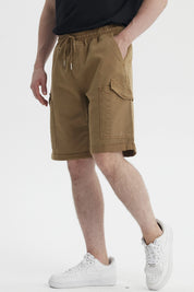 Bermuda Hombre Calce Recto Café