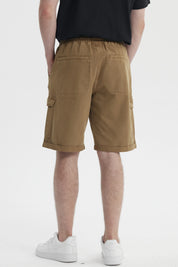 Bermuda Hombre Calce Recto Café