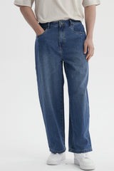 Jeans Baggy Retro Hombre Azul