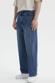 Jeans Hombre Baggy Retro Azul