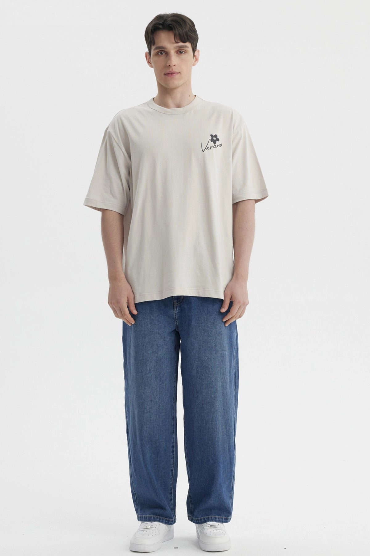 Jeans Hombre Baggy Retro Azul