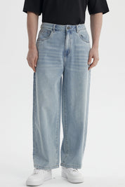 Jeans Hombre Baggy Retro Azul Claro