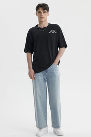 Jeans Hombre Baggy Retro Azul Claro