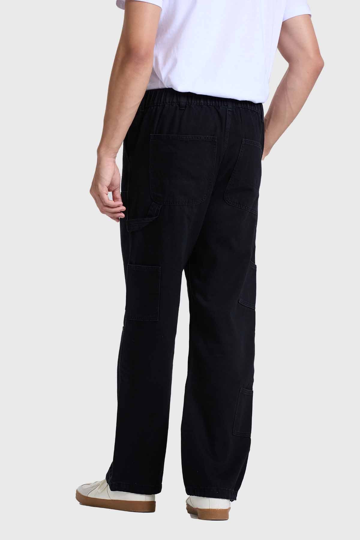 Jeans Hombre Baggy Skate Negro Asfalto