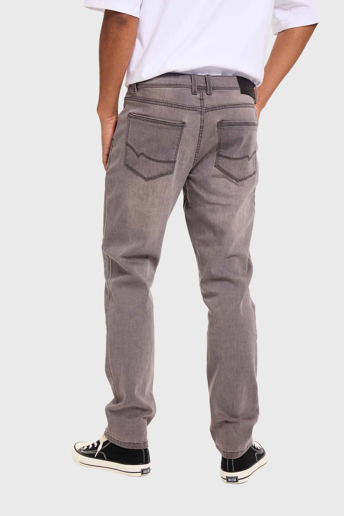 Jeans Hombre Slim Gris
