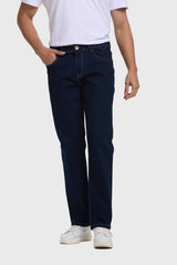 Jeans Straight Hombre Azul Oscuro
