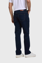 Jeans Hombre Straight Azul Oscuro