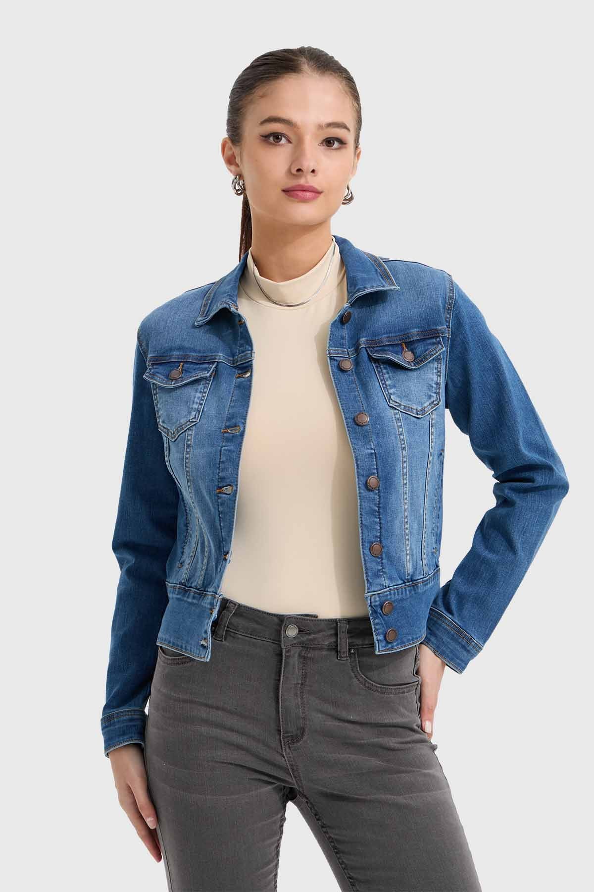 Chaqueta Mujer Clásica Azul I