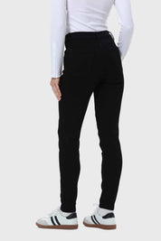 Jeans Mujer Skinny Con Polar Negro