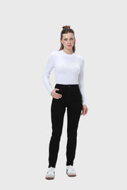 Jeans Mujer Skinny Con Polar Negro