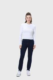 Jeans Mujer Skinny Con Polar Azul