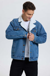 Chaqueta Hombre Mezclilla Azul
