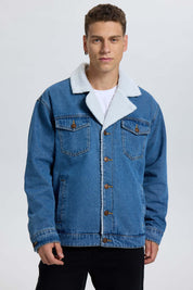 Chaqueta Hombre Mezclilla Azul