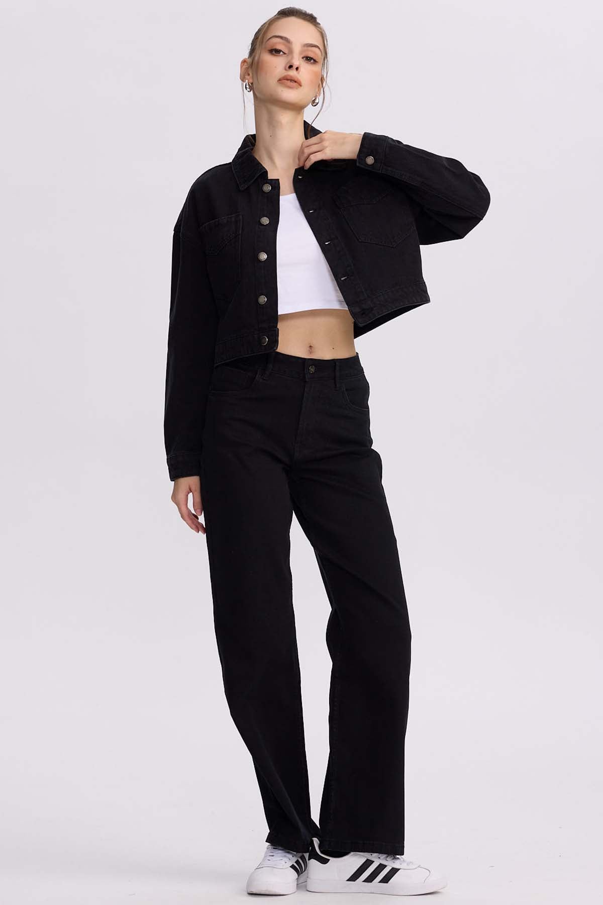 Chaqueta Mujer Cowboy Negro