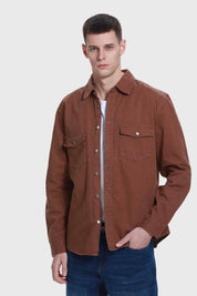 Camisa Hombre Café