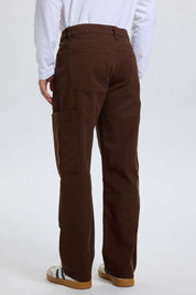 Jeans Hombre Cargo Recto Marron