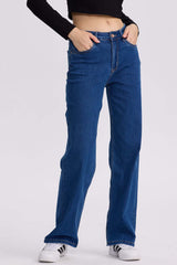 Jeans Calce Recto Sofía Mujer Azul Oscuro