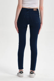 Jeans Mujer Super Skinny Emilia Azul Marino
