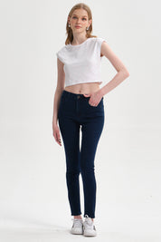 Jeans Mujer Super Skinny Emilia Azul Marino
