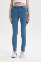 Jeans Super Skinny Emilia Mujer Azul Claro