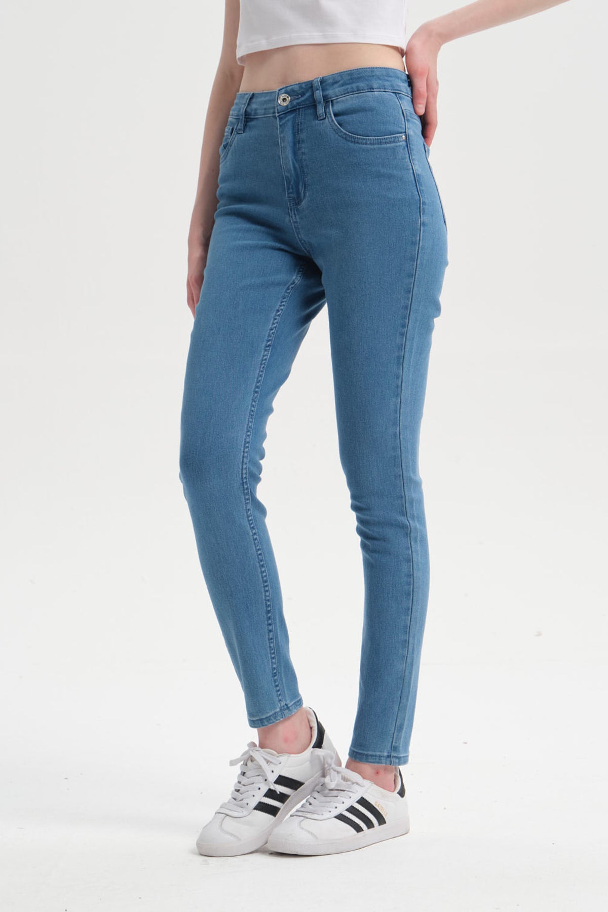 Jeans Mujer Super Skinny Emilia Azul Claro