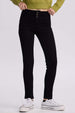 Jeans Mujer Castilla Negro, liso en color negro