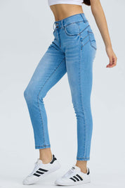 Jeans Mujer Skinny Kim Azul Claro